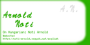 arnold noti business card